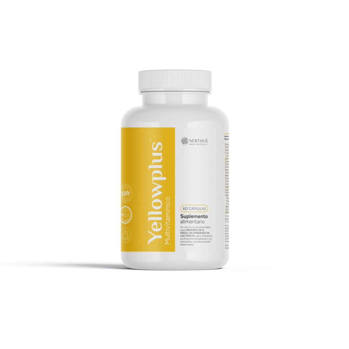 Yellowplus Multivitamínico x 60 cápsulas NERTHUS